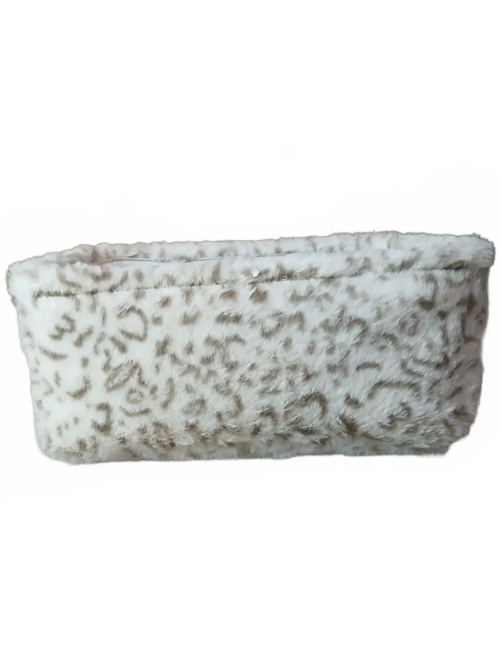 Juicy Couture Home Faux Fur Storage Basket Gold Heart Vanity Organizer NWT